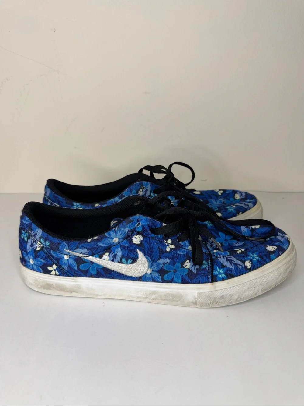 Nike SB Satire Canvas Premium Floral Deep Royal Blue 705193-412 Men’s Size 13